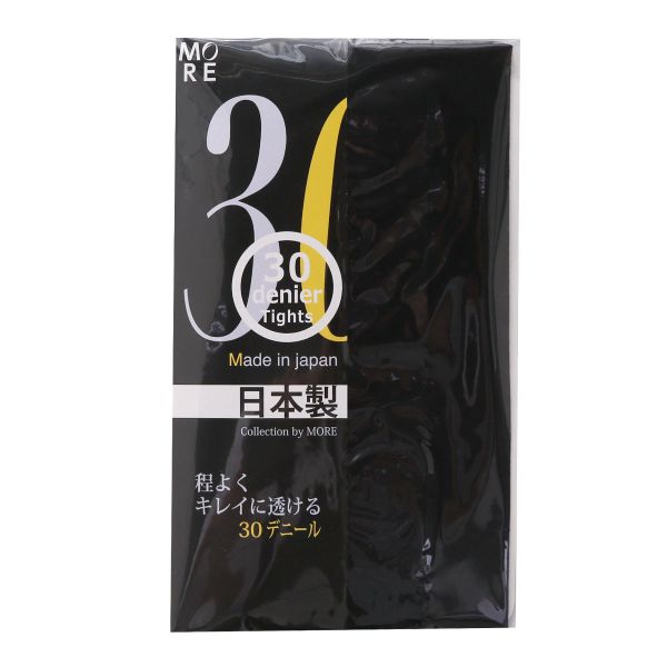 最新入荷】モア MORE 30デニール カラータイツ 日本製 下着、靴下、部屋着