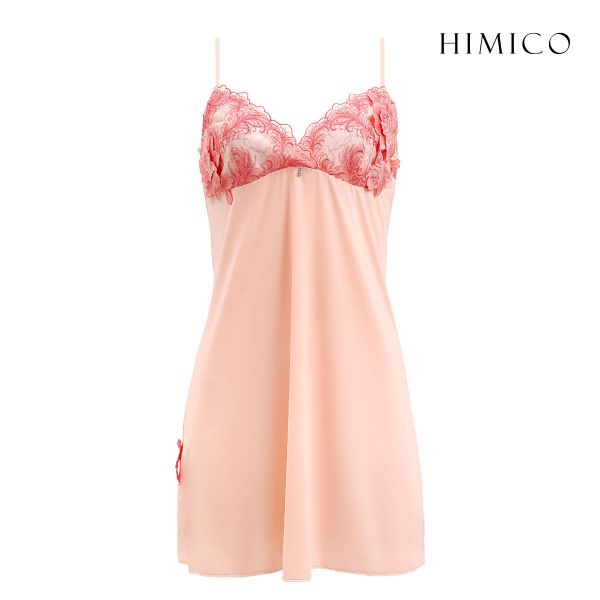 HIMICO 美しい羽根を纏う Rosa degli Angeli スリップ ロングキャミソール M...