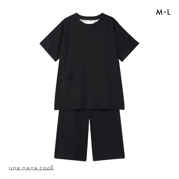 ウンナナクール 綿100％ なめらかシルケットスムース半袖パジャマ MADE WITH LIBERTY FABRIC ルームウェア une nana cool | une nana cool | 01