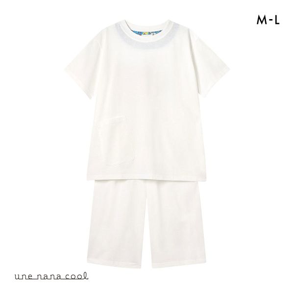 ウンナナクール 綿100％ シルケット天竺半袖パジャマ MADE WITH LIBERTY FABRIC ルームウェア パジャマ 上下セット une nana cool | une nana cool | 02