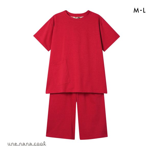 ウンナナクール 綿100％ シルケット天竺半袖パジャマ MADE WITH LIBERTY FABRIC ルームウェア パジャマ 上下セット une nana cool | une nana cool | 03