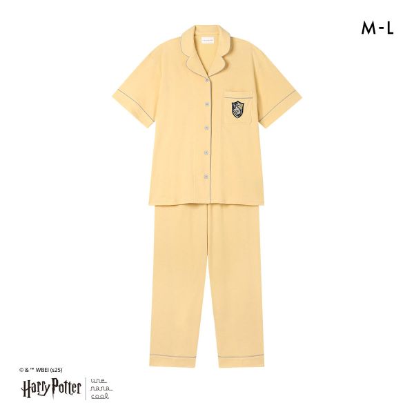 ハリー・ポッター × ウンナナクール Harry Potter 綿100％ 開襟半袖パジャマ ルームウェア パジャマ 上下セット une nana cool | une nana cool | 02