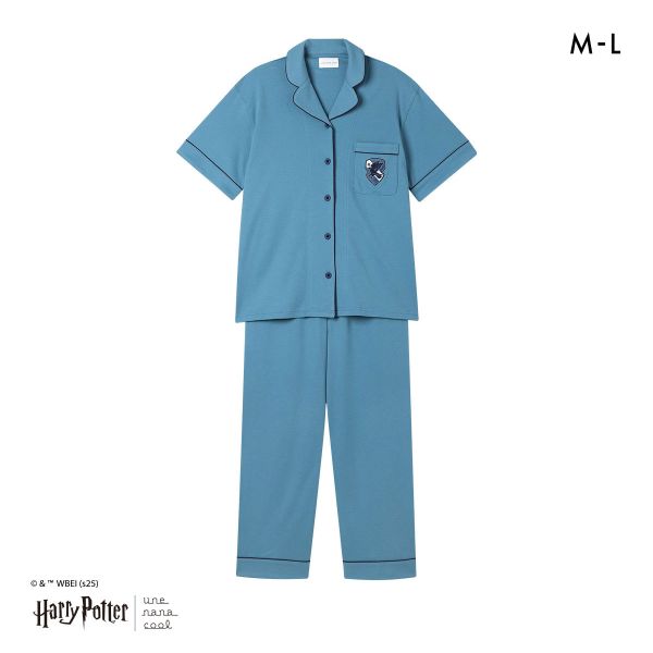 ハリー・ポッター × ウンナナクール Harry Potter 綿100％ 開襟半袖パジャマ ルームウェア パジャマ 上下セット une nana cool | une nana cool | 03