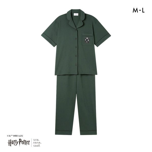ハリー・ポッター × ウンナナクール Harry Potter 綿100％ 開襟半袖パジャマ ルームウェア パジャマ 上下セット une nana cool | une nana cool | 04