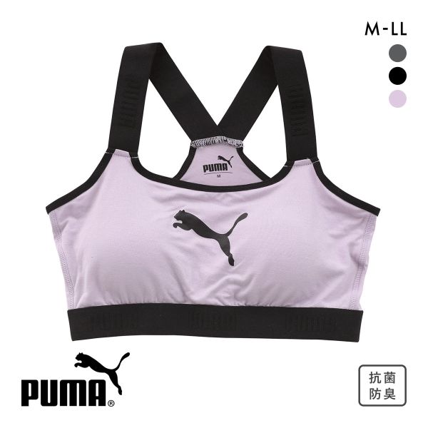 PUMA プーマ キャットロゴ ハーフトップ レディース ブラジャー PUMA プーマ キャットロゴ ハーフトップ レディース ブラジャー