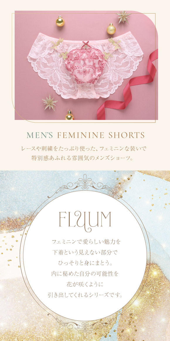 フェミニンメンズビキニ  M L　メンズ 総レース ビキニショーツ レース下着 レースインナー セクシーショーツ