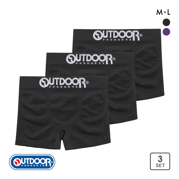 アウトドア プロダクツ 成型 ボクサーパンツ 3枚セット メンズ OUTDOOR PRODUCTS 前とじ M L LL