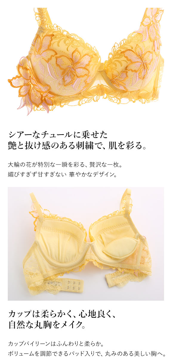 ブラジャー 可愛い 丸胸 着け心地 ワイヤー入り 大きいサイズ モンシェルピジョン TIAM B C D E F ランジェリー Mon cher pigeon