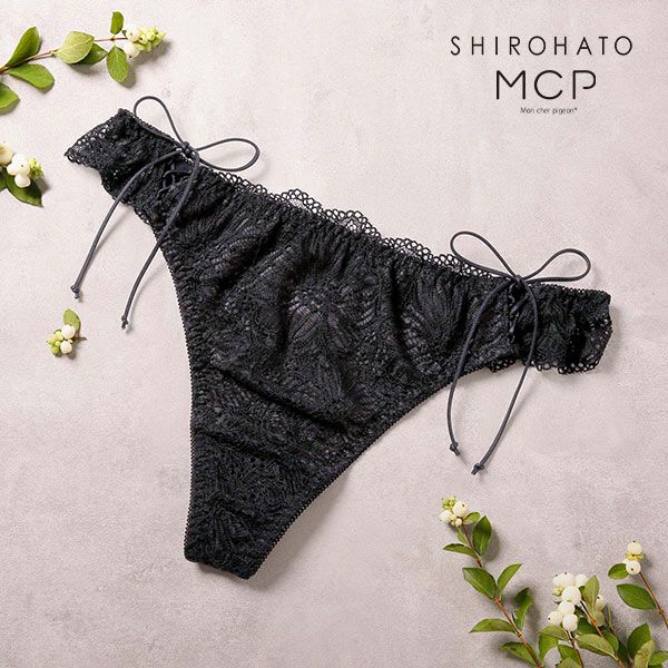 モンシェルピジョン Mon cher pigeon リュバン ショーツ Tバック タンガ パンツ 総レース M L 単品 | Mon cher pigeon* | 05