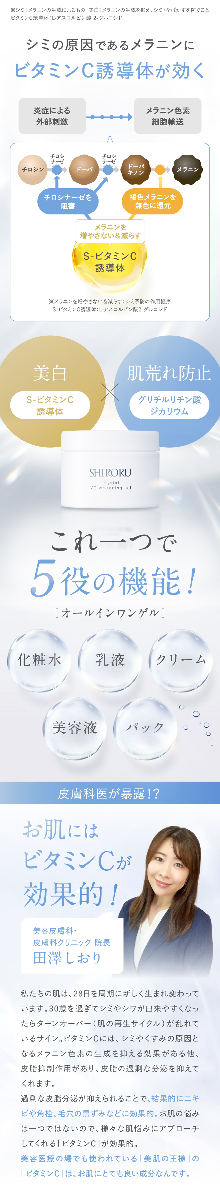 SHIRORU（シロル） クリスタルVCホワイトニングゲル【医薬部外品