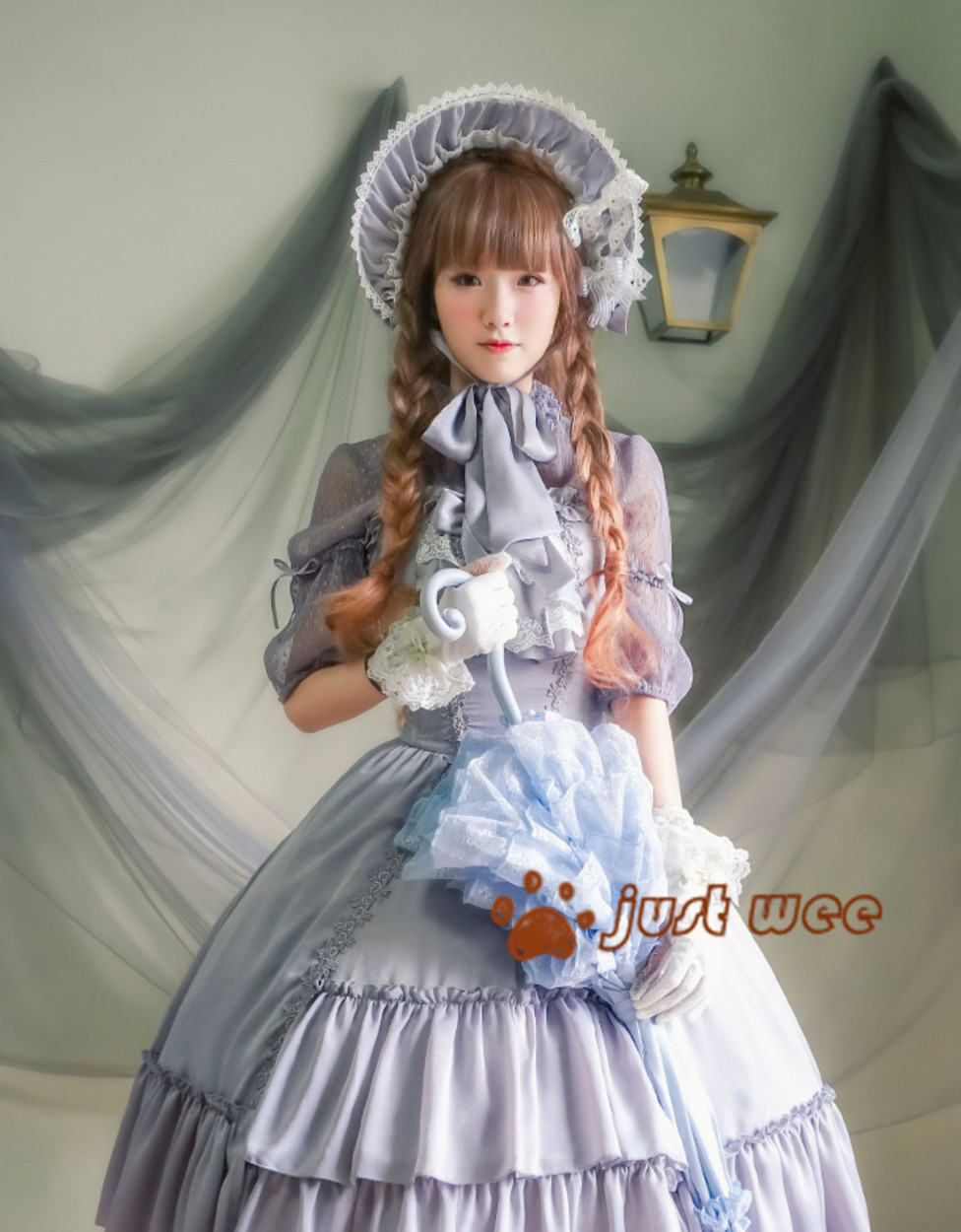 淑女 ベアトップドレス ゴスロリ レディース ロリータ リボン グレー ブラウス別売り フリル ロリィ 甘ロリ ロリータファッション Busict Com Au