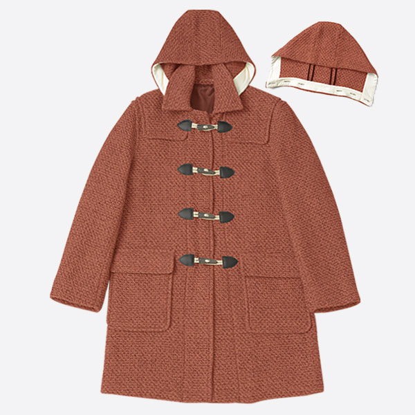 ダッフルコート フード付コート メンズ アウター コート ウール混 2WAY duffle coat...