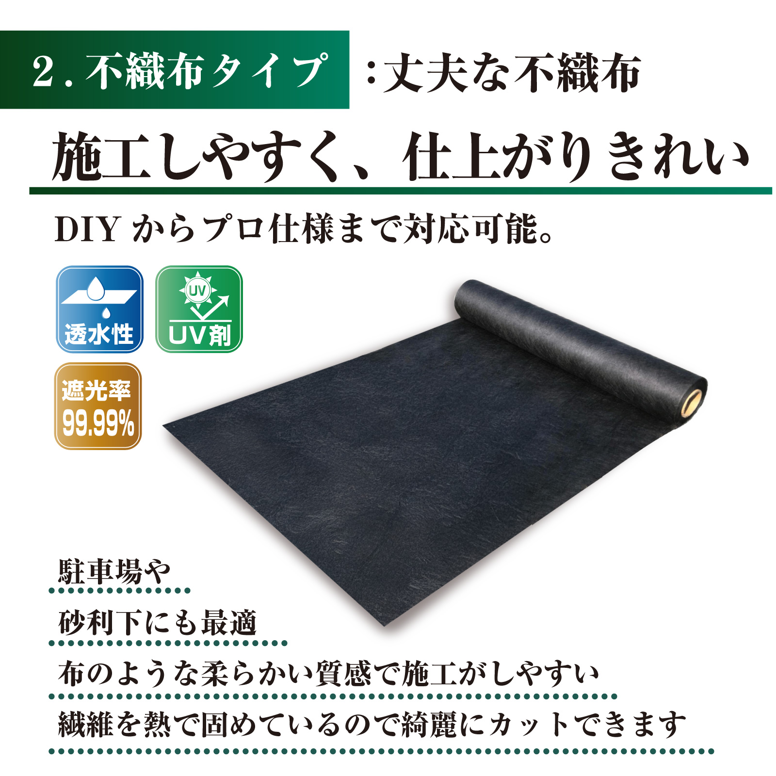防草シート 1m×100m 農用シート 除草シート 雑草 芝生 砂利下 耐久年数