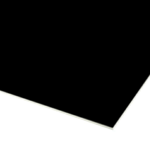 アルミ複合板 ブラック 厚み3mm 910×1820mm (3X6) 1枚 (表面黒ツヤ有/裏面Sコートライトグレー) セキスイ アートパネル AP-863CS ●業務用｜shizaimarket
