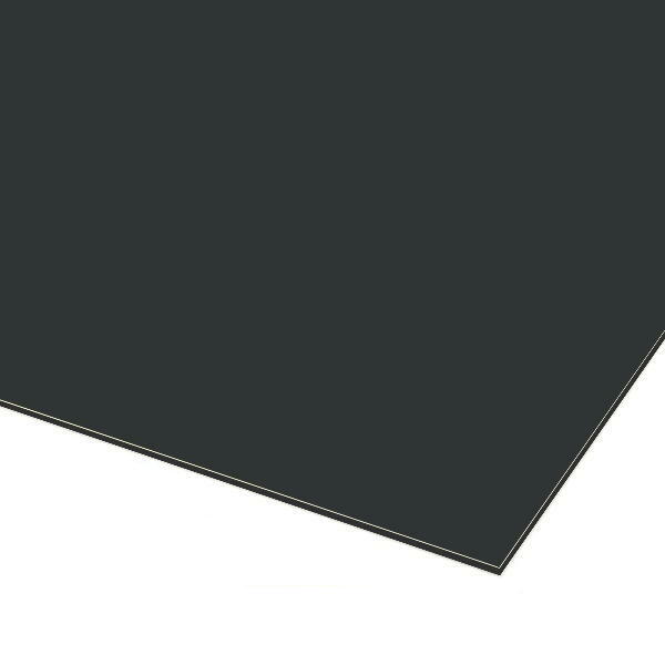 アルミ複合板 ブラック 厚み3mm 450×450mm 縮小カット1枚無料 (両面つや無)｜shizaimarket