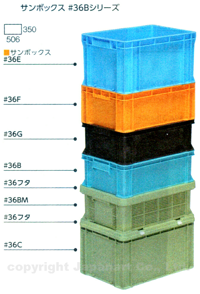 三甲（サンコー） サンボックス#36フタ【10個セット】701800 適合製品