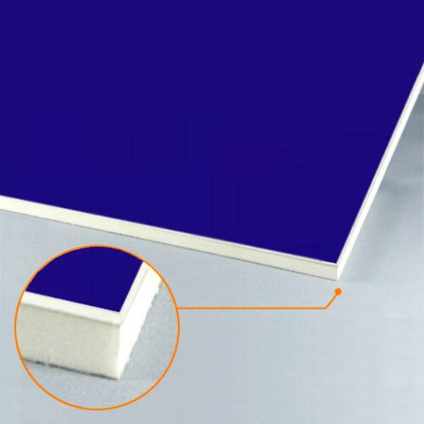 カルプボード　スーパーボード白15t　片面貼り合せ　アルミ複合板青　面材　●業務用　3mm　910X1820mm