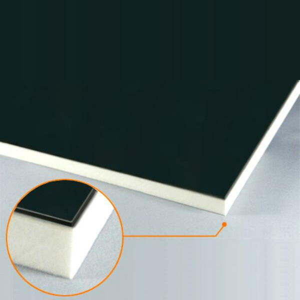 カルプボード/スーパーボード白15t 片面貼り合せ 面材 アルミ複合板黒