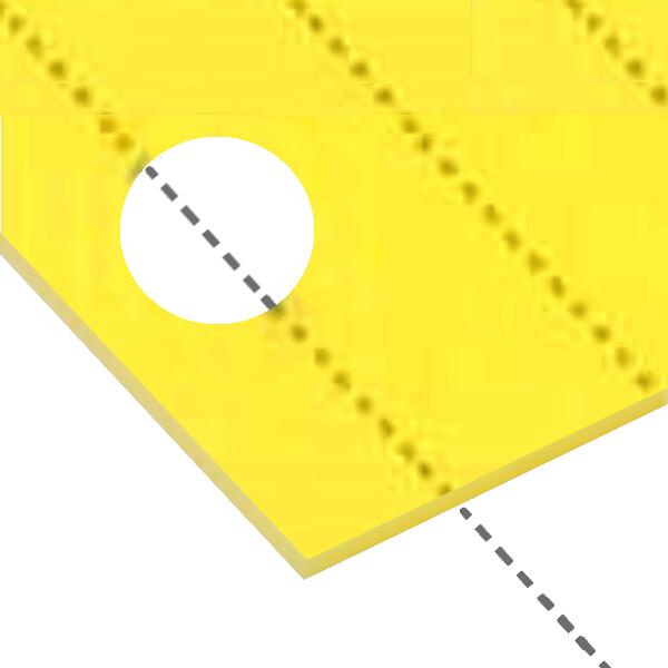 日本製 アクリル板 レモンクリア(キャスト板) 厚み3mm 450X600mm 縮小カット1枚無料 切断面仕上なし (面取り商品のリンクあり)
