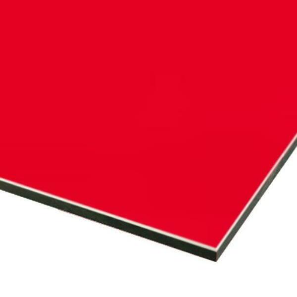 カルプボード スーパーボード黒30t 片面貼り合せ 面材 アルミ複合板赤 3mm　910X1820mm ●業務用