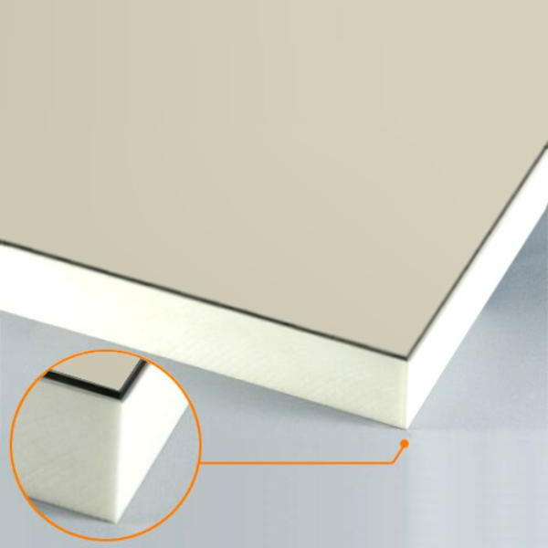 カルプボード/スーパーボード白40t 片面貼り合せ 面材 アルミ複合板