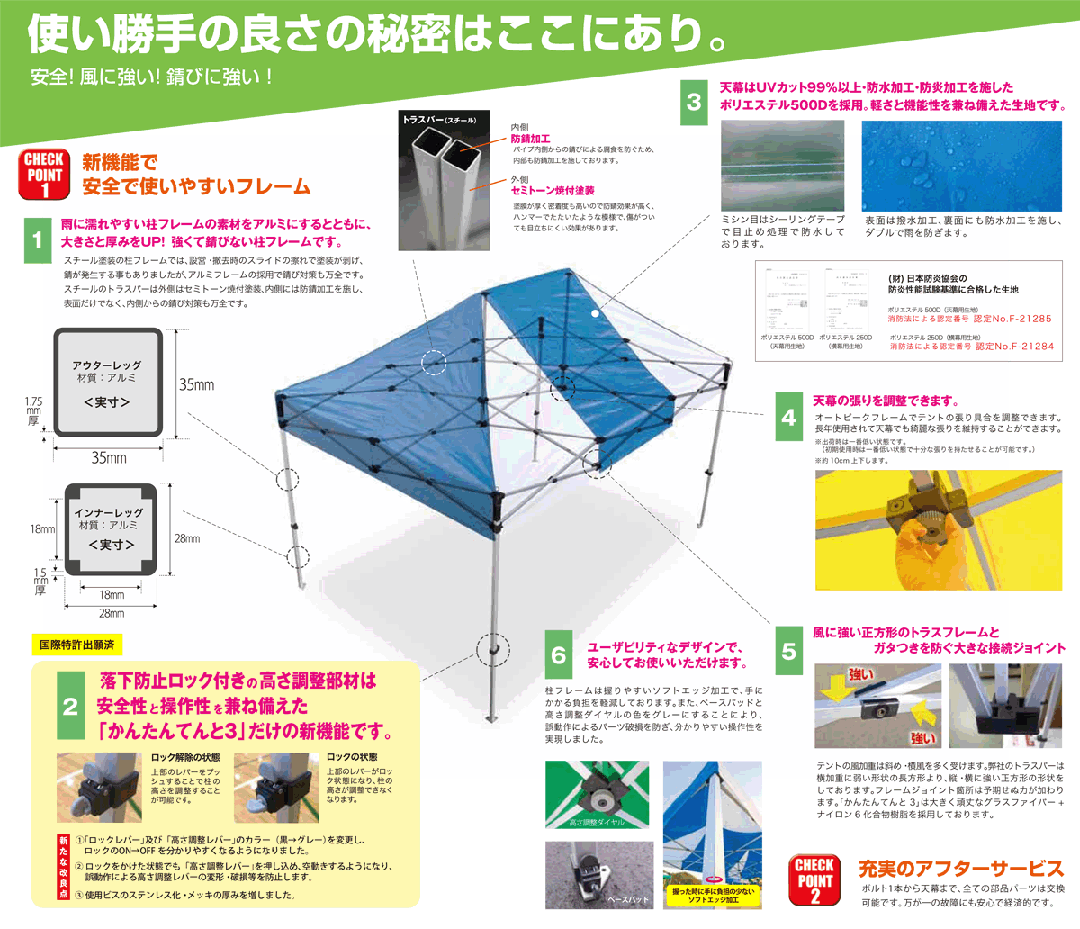 即出荷】【即出荷】かんたんてんと イベントテント KA 2WA 1.8m×3.6m