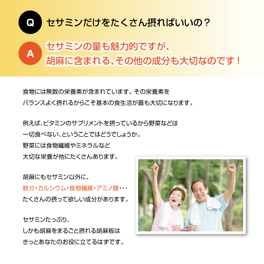 胡麻板 胡麻せんべい セサミン約7倍！リグナンリッチ黒ごま使用 自然共生 バランス栄養 栄養調整食品 ポイント消化 :0358:自然共生 - 通販 -  Yahoo!ショッピング