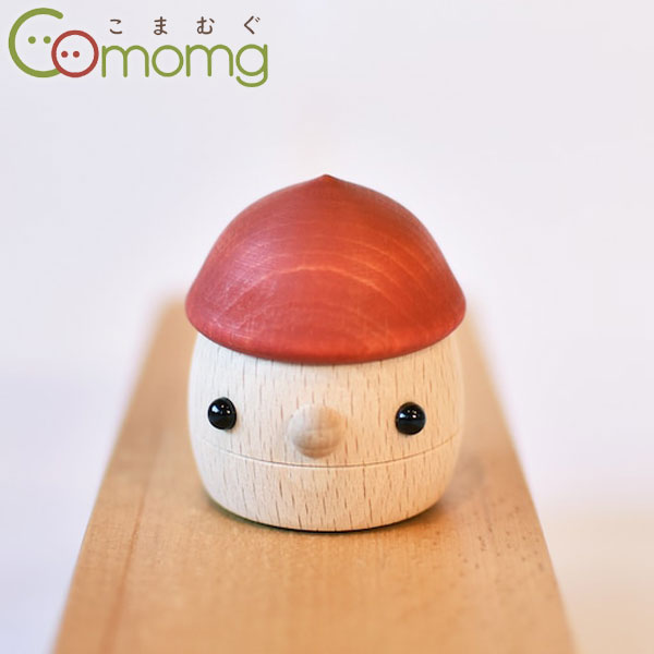 木製おもちゃ どんぐりころころ 日本製（1個） こまむぐ ラッピング袋