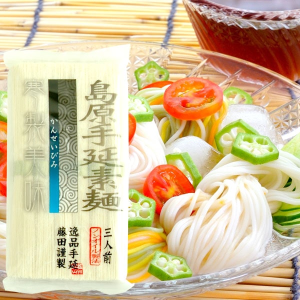 藤田の手延素麺 寒製美味（300g（50g×6束）） 10袋セット 藤田製麺