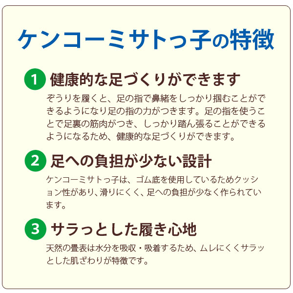 ケンコーミサトっ子の特徴