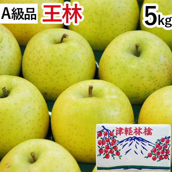 王林（おうりん）青森りんご（約5kg）A級品 竹嶋有機農園 直送につき代