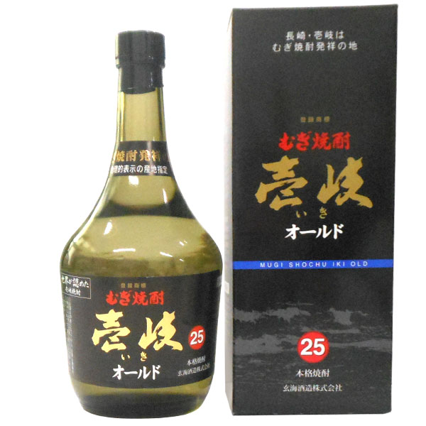 Yahoo! Yahoo!ショッピング(ヤフー ショッピング)むぎ焼酎 壱岐オールド 25度（720ml）箱入り 玄海酒造 6月新商品