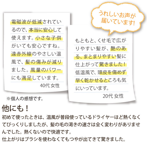 ゼンケン 電磁波低減 ヘアケアドライヤー ホワイト〔ZD-750W〕 ヘア