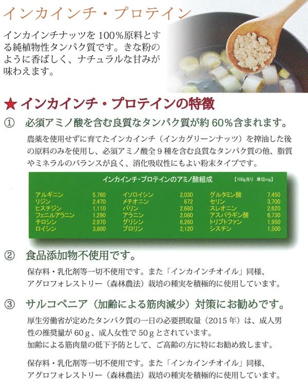 インカインチ プロテイン