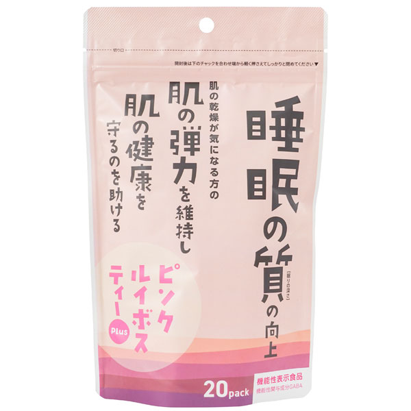 ピンクルイボスティーPlus（40g（2g×20包入））［機能性表示食品］ 小川生薬｜shizenkan