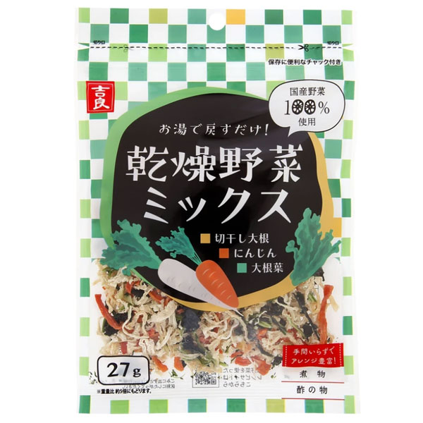 Yahoo! Yahoo!ショッピング(ヤフー ショッピング)国産乾燥野菜ミックス 切干大根・人参・大根葉（27g） 吉良食品