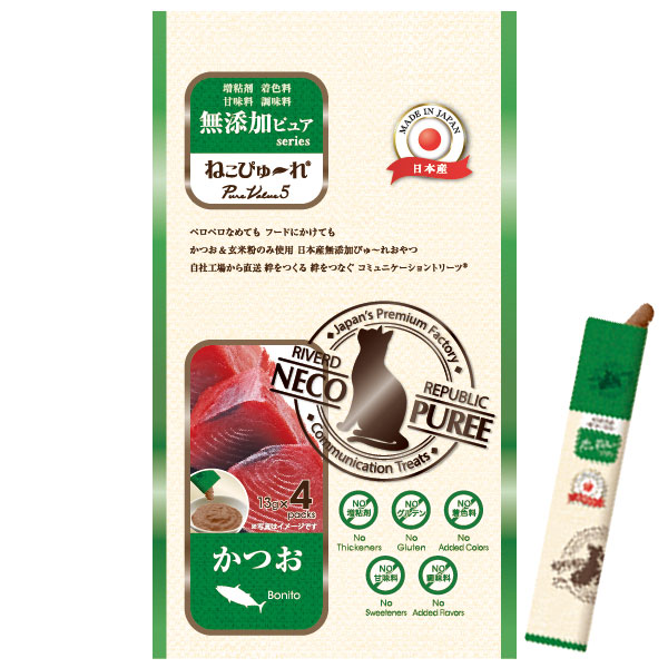 Yahoo! Yahoo!ショッピング(ヤフー ショッピング)ねこぴゅーれ無添加ピュアかつお（13g×4本） リバードコーポレーション