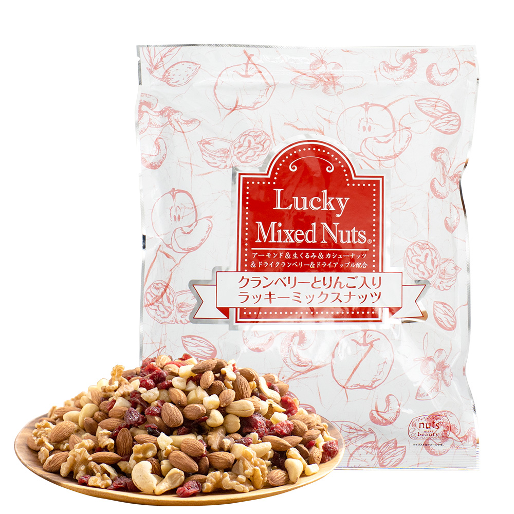 ミックスナッツ クランベリーとりんご入りミックスナッツ 600g ナッツ くるみ カシューナッツ アーモンド クランベリー 爆買 | 美味しさは元気の源 自然の館 | 01