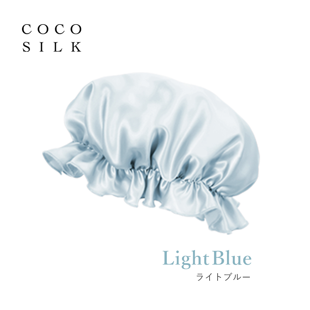 シルクナイトキャップ ヘアキャップ シルク ナイトキャップ ロング 19匁 cocosilk ナイトキャップ ココシルク ヘアケアキャップ ゴム プレゼント 可愛い ギフト | COCOSILK | 07