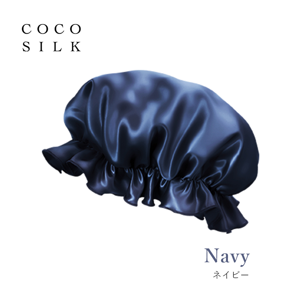 シルクナイトキャップ ヘアキャップ シルク ナイトキャップ ロング 19匁 cocosilk ナイトキャップ ココシルク ヘアケアキャップ ゴム プレゼント 可愛い ギフト | COCOSILK | 03