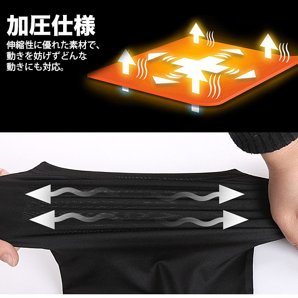 コンプレッションウェア 半袖 トッブス /ショート【上下セット】セットアップ メンズ レギンス スポーツ トレーニング 吸汗速乾 アンダーウェア ジョギング 関連画像3