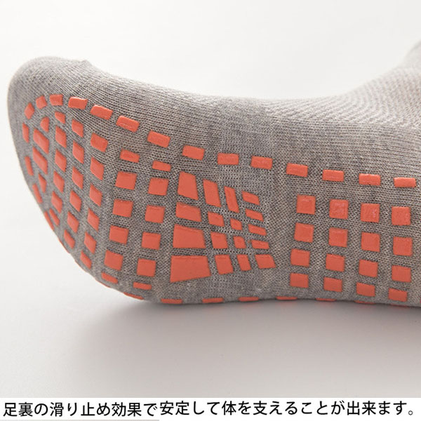 スポーツソックス 滑り止め【3足セット】靴下 グリップ メンズ レディース シンプル ショート ヨガ ピラティス 靴ずれ ねんざ予防 ランニング バドミントン 関連画像4