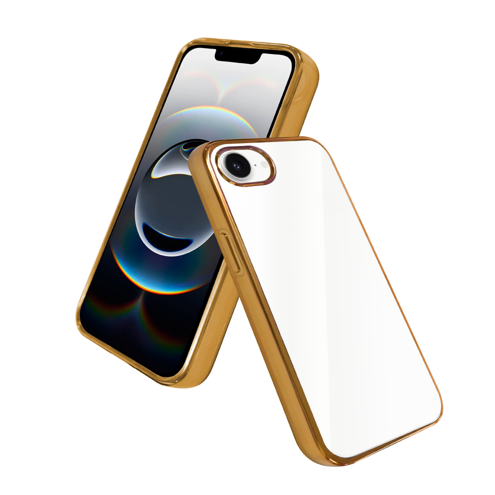 iPhone16e ケース iPhone16 スマホケース iPhone15 iPhone14 SE 第3世代 カバー iPhone16e 16 15 14 pro 13 12 promax 透明 クリア サイドメッキ シズカウィル | シズカウィル | 01