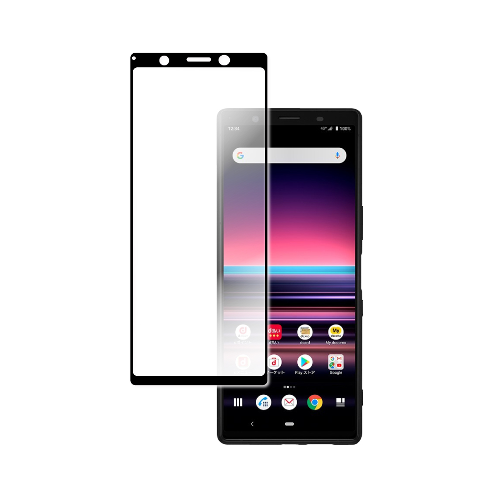 シズカウィル Xperia5 SO-01M SOV41 ガラスフィルム 保護