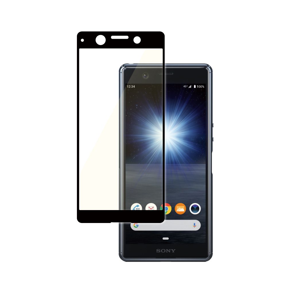 Xperia Ace docomo SO-02L 目に優しい ブルーライトカット フルカバー フィルム 全3色 日本製旭硝子 硬度9H 耐衝撃 ガラスフィルム エクスペリア SO02L フィルム｜shizukawill｜02