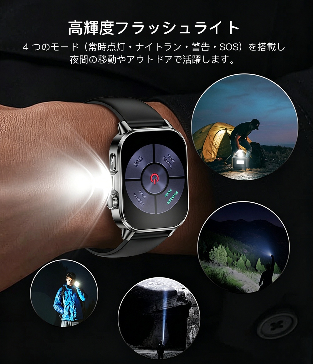 スマートウォッチ 心電図 24時間健康管理 日本製センサー 血圧測定