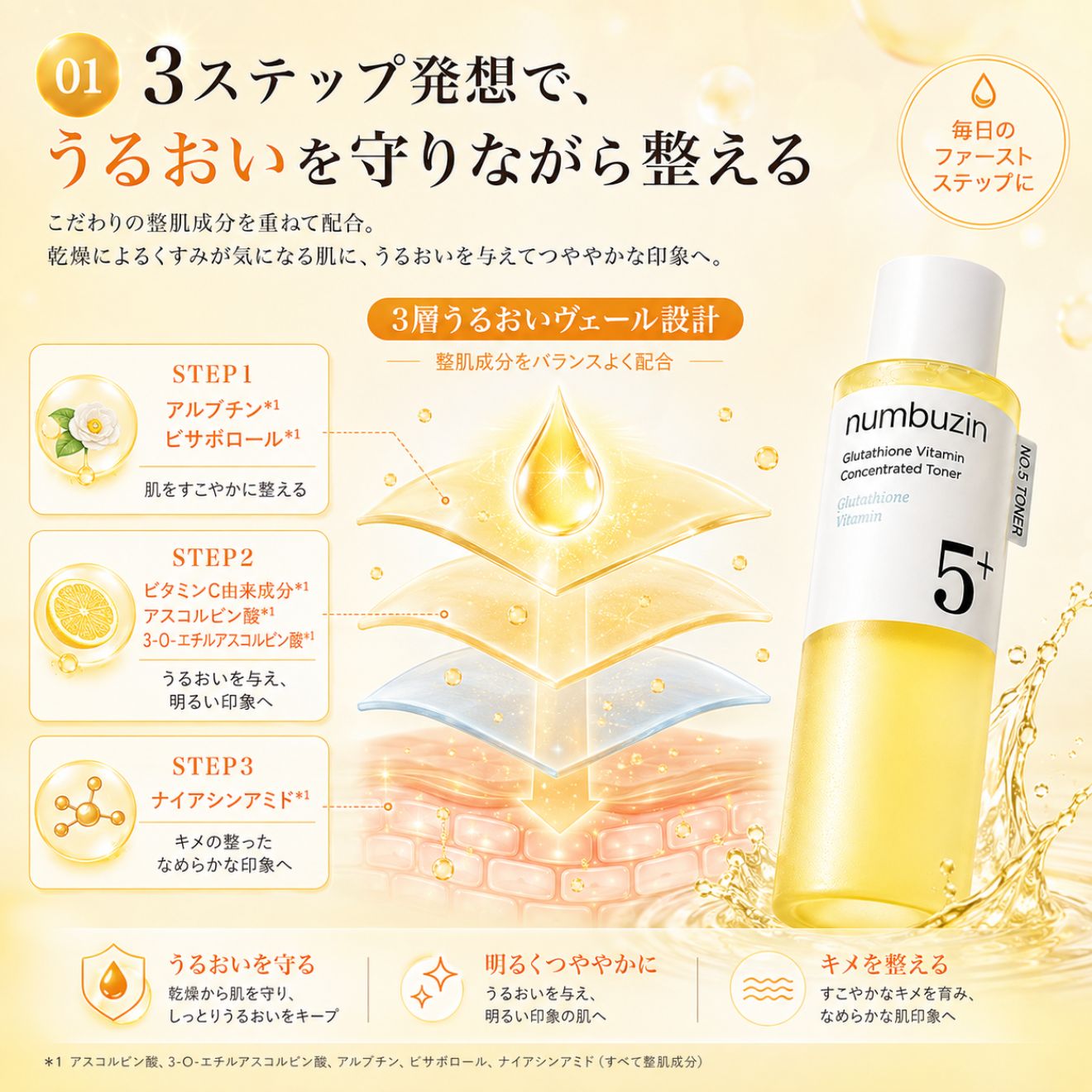 numbuzin 【並行輸入品】 ナンバーズイン 5番 白玉 グルタチオンC