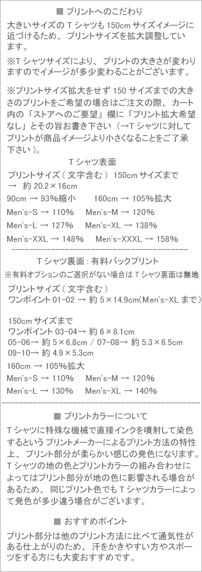 プリントの特徴