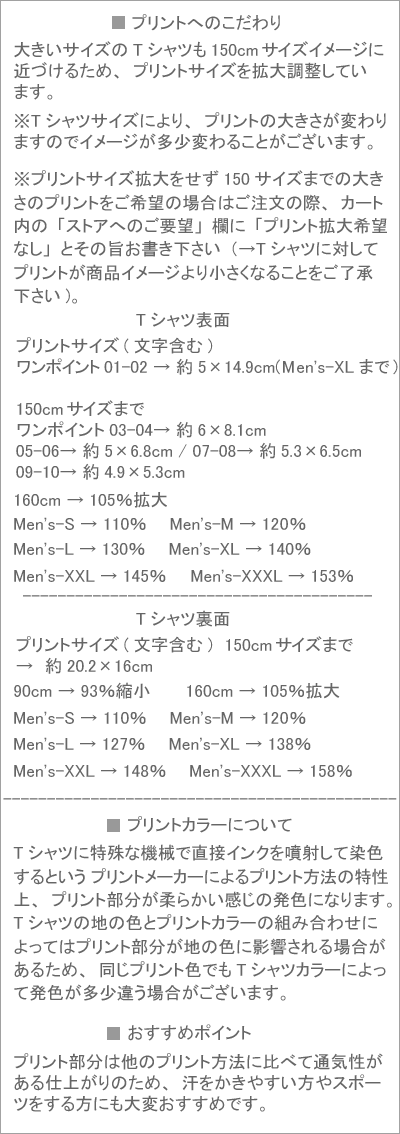 プリントの特徴