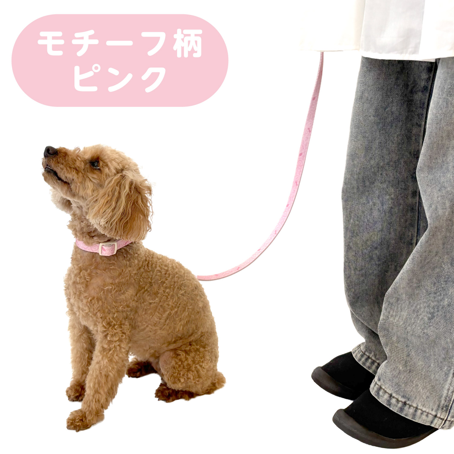 ちいかわ 小型犬用 リード モチーフ柄 ＜ ピンク ＞ chiikawa CW20774